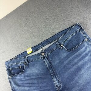 Levis 541 Jeans Mens 46x28 Blue Whisker Athletic Tapered Stretch Denim Faded NEW